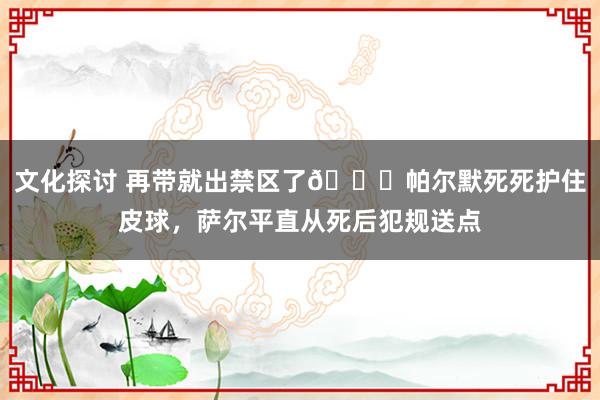 文化探讨 再带就出禁区了😂帕尔默死死护住皮球，萨尔平直从死后犯规送点