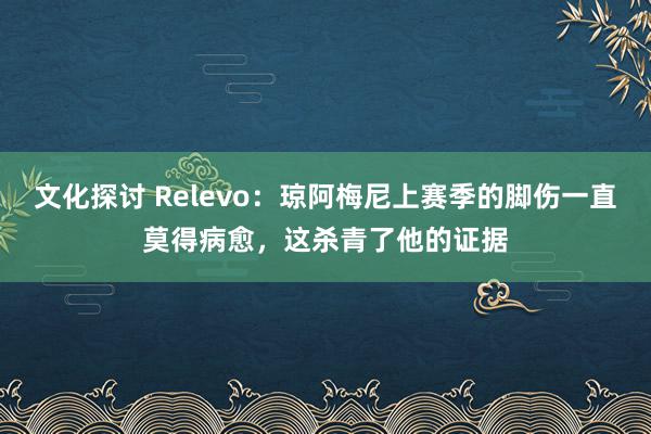 文化探讨 Relevo：琼阿梅尼上赛季的脚伤一直莫得病愈，这杀青了他的证据